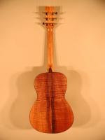 'Dream Big' Koa Travel Guitar - Back View
